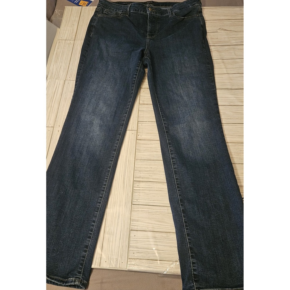 NYDJ Marlyn Stright‎ Jeans Womens 14 Bootcut Blue 33x32